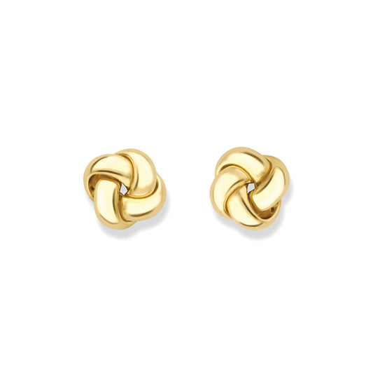 18ct Gold  18ct Knot Earrings - EGNR02608