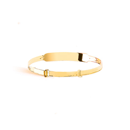 9ct Gold  Expandable Childrens' CZ Bangle - G9BN1005