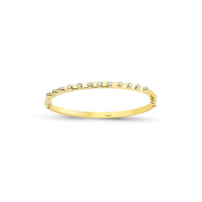 9ct Gold  Childrens' CZ Bangle - G9BN1036