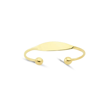 9ct Gold  ID Toque Baby Bangle - G9BN1037