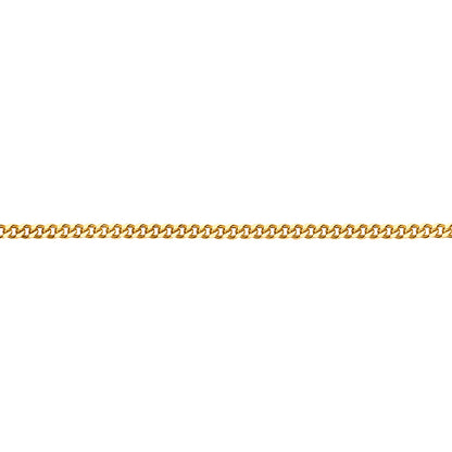 Mens 9ct Gold  Classic Curb Pendant Chain Necklace - G9CH29