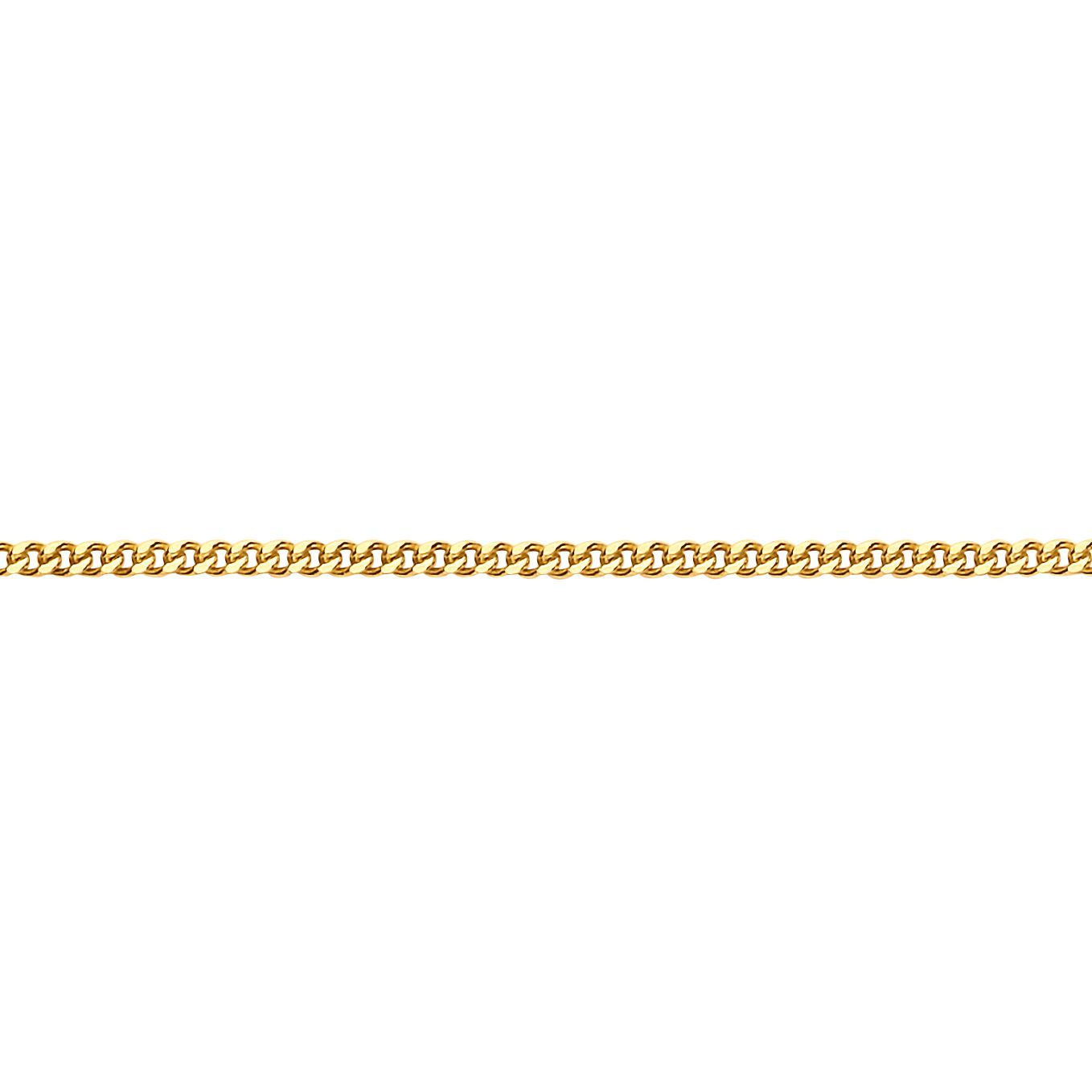 Mens 9ct Gold  Classic Curb Pendant Chain Necklace - G9CH29