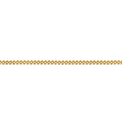 Mens 9ct Gold  Classic Curb Pendant Chain Necklace - G9CH29