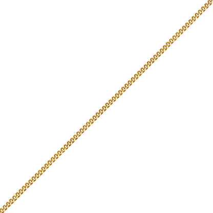 Mens 9ct Gold  Classic Curb Pendant Chain Necklace - G9CH29