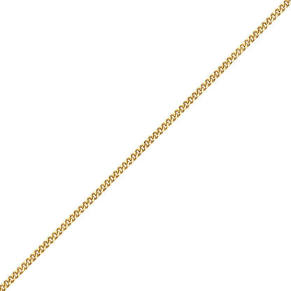 Mens 9ct Gold  Classic Curb Pendant Chain Necklace - G9CH29