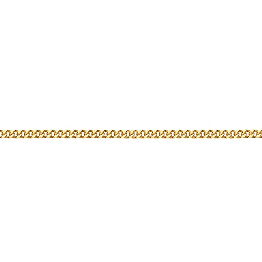 Mens 9ct Gold  Classic Curb Pendant Chain Necklace - G9CH29