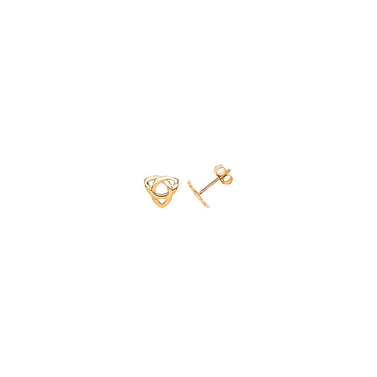 9ct Gold Celtic Knot stud earrings - G9E8048