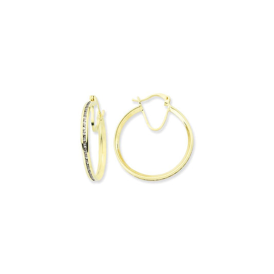 9ct Gold  Gold  Hoop Earrings - G9E8070