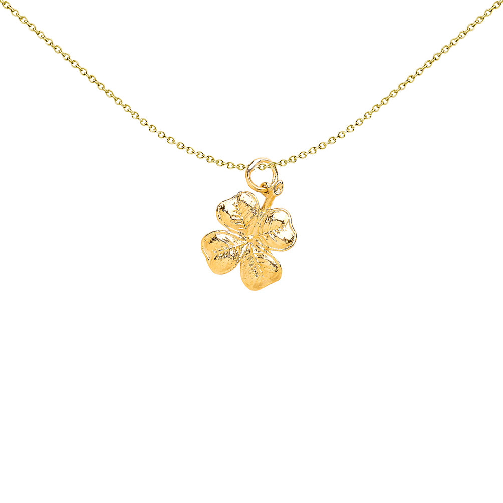 Unisex 9ct Gold  Clover Charm Charm - G9P6001