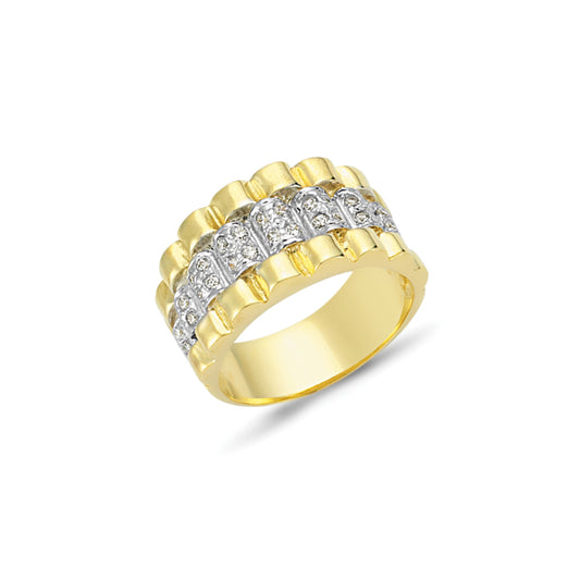 Mens 9ct Gold  Ring Eternity Ring - G9R8810