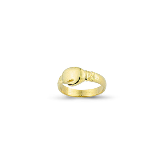 Kids 9ct Gold  Pillowy Boxing Glove Signet Ring - G9R9017