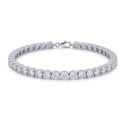 Rhodium Plated Brass  Tennis Bracelet - GVB096BR