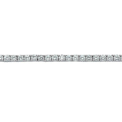 Silver  CZ 4 Claw Line Tennis Bracelet 4mm 7.25 inch - GVB096