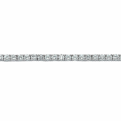 Silver  CZ 4 Claw Line Tennis Bracelet 5mm 7.25 inch - GVB096