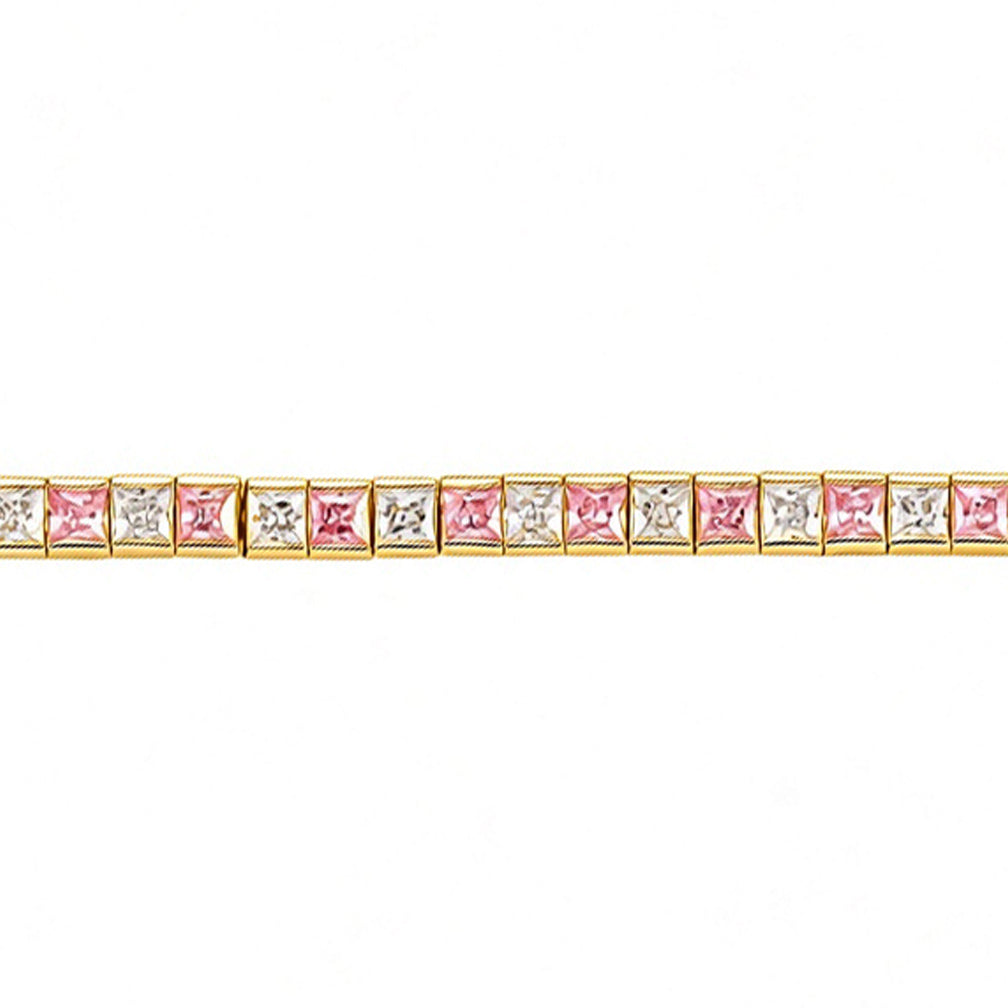 Gold-Plated Brass  Tennis Bracelet - GVB103BRPGP