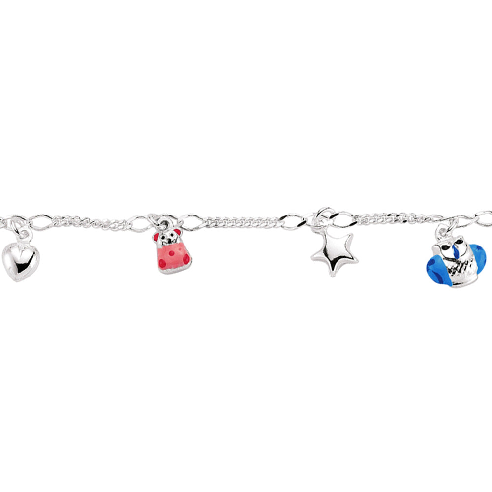 Sterling Silver  Charm Bracelet - GVB150