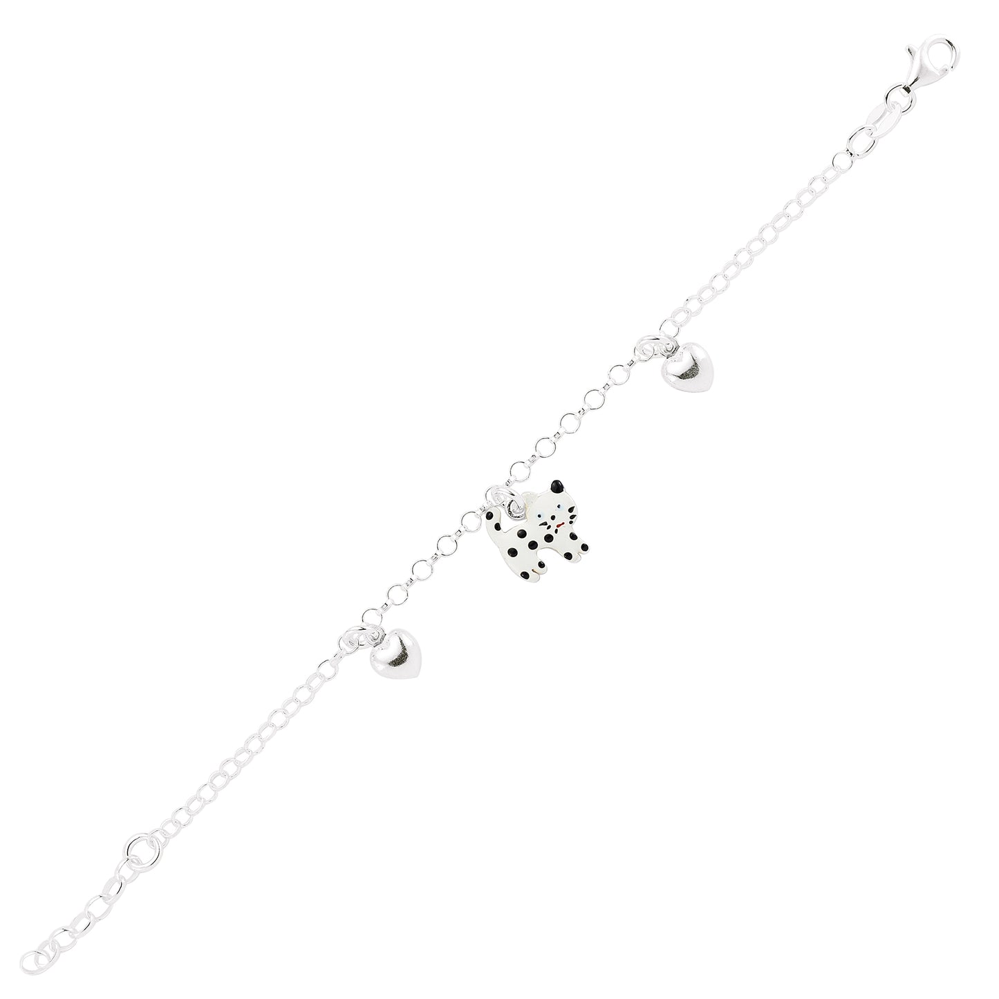 Sterling Silver  Charm Bracelet - GVB165