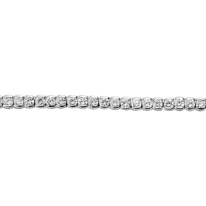 Silver  CZ Eternity Tennis Bracelet 6mm 7 inch - GVB168