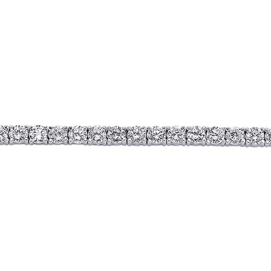 Silver  CZ Eternity Tennis Bracelet 6mm 7 inch - GVB168