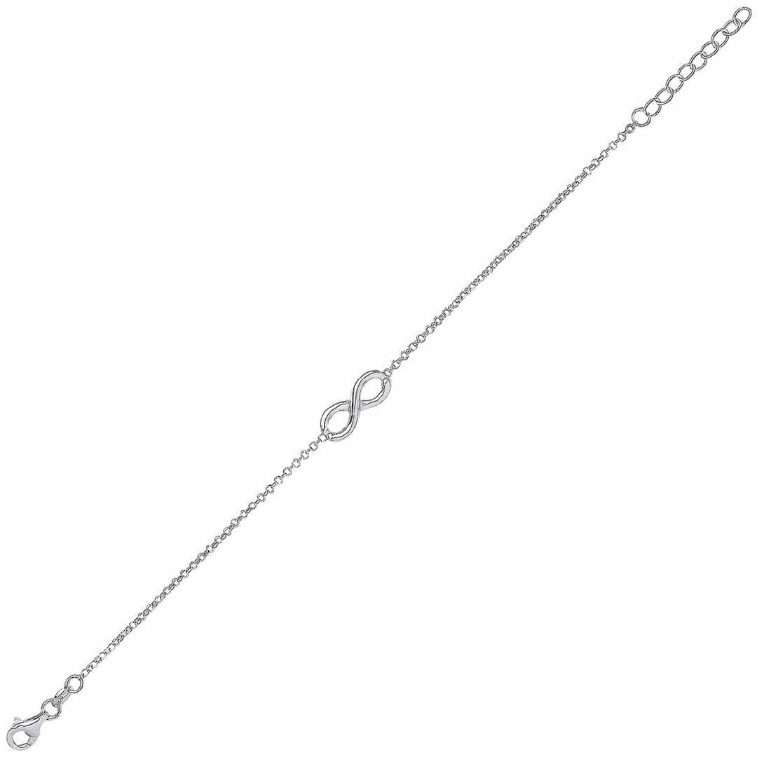 Silver  Infinity Charm Bracelet 7mm - GVB220