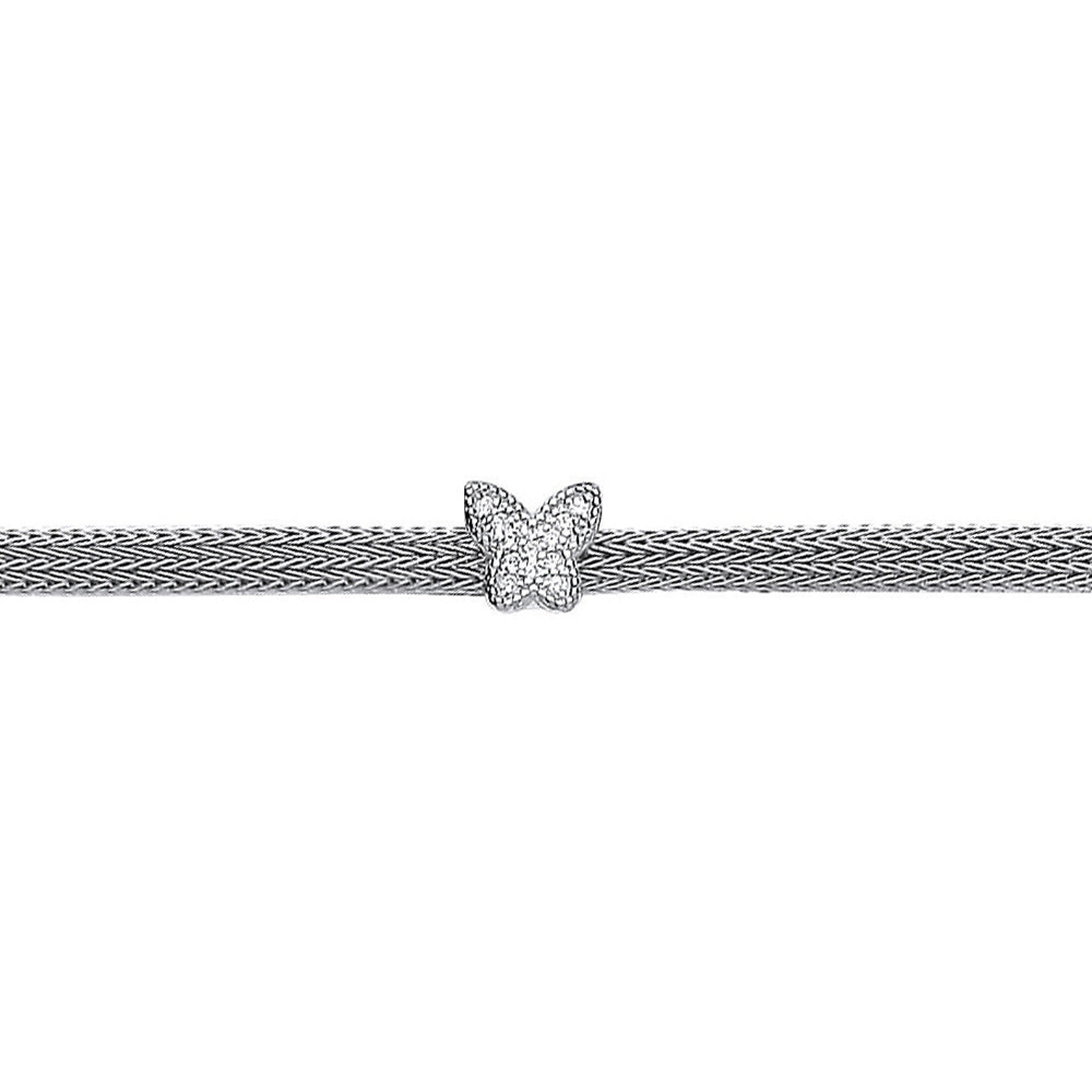 Silver  CZ Correana Butterfly Bracelet - GVB276