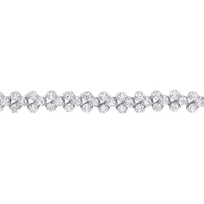 Silver  CZ Eternity Tennis Bracelet 7mm 7 inch - GVB296