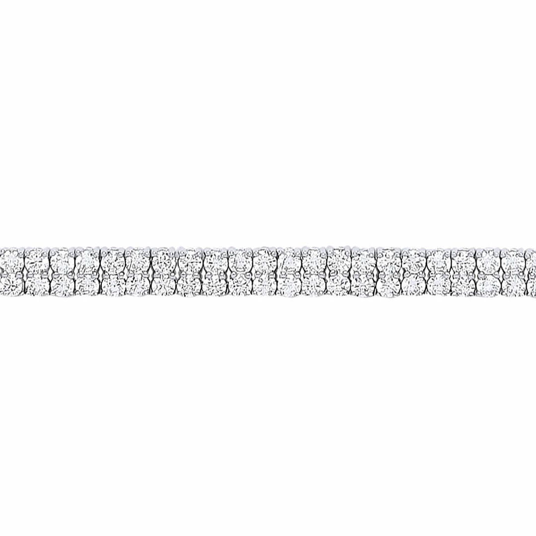 Silver  CZ Eternity Tennis Bracelet 5mm 7 inch - GVB297