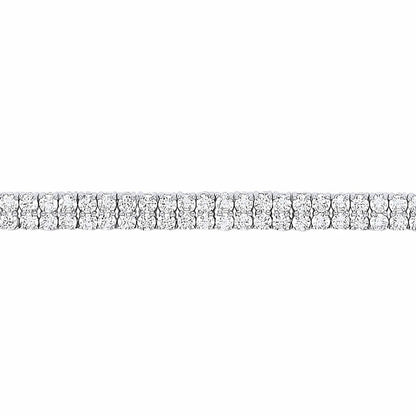 Silver  CZ Eternity Tennis Bracelet 5mm 7 inch - GVB297