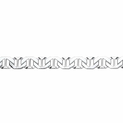 Mens Silver  Marine Link Cast Bracelet 9mm 8.5 inch - GVB406
