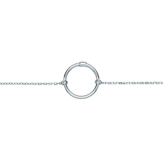 Silver Carrier Hoop Charm Bracelet - GVB471