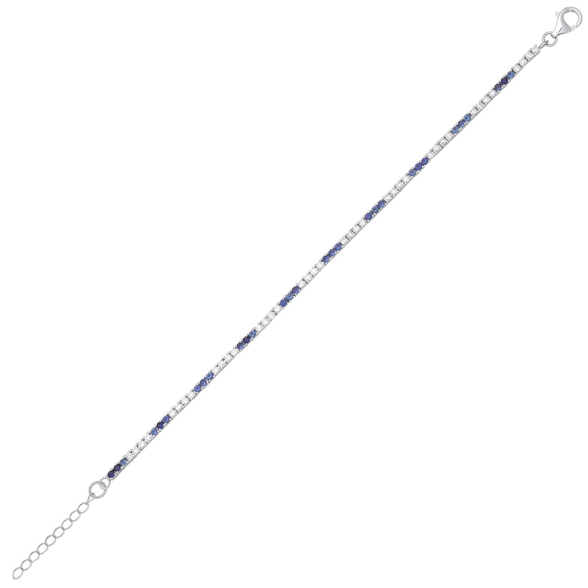 Rhodium Plated Brass  Tennis Bracelet - GVB521BRSAP