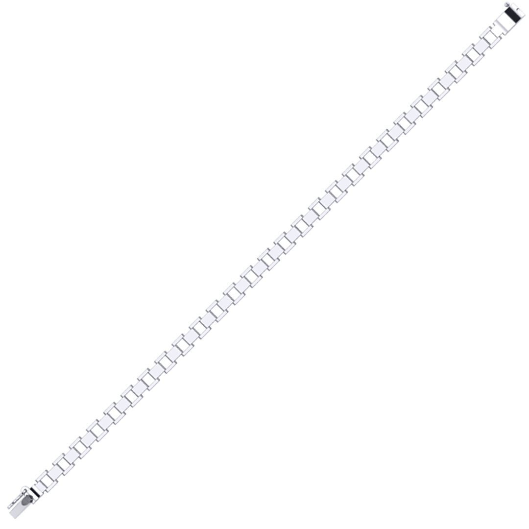 Silver  Presidential Watch Link Strap Bracelet 5mm 7.5" - GVB554