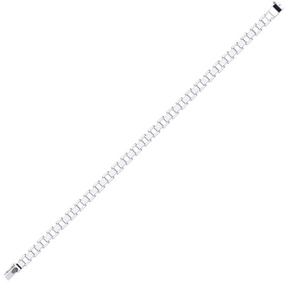 Silver  Presidential Watch Link Strap Bracelet 5mm 7.5" - GVB554