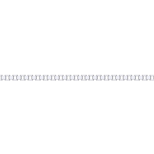 Silver Presidential Watch Link Strap Bracelet 5mm 7.5" - GVB554