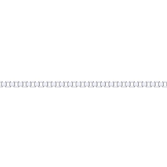 Silver  Presidential Watch Link Strap Bracelet 5mm 7.5" - GVB554