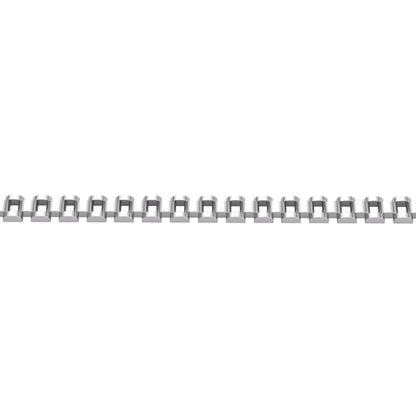 Silver  Presidential Watch Link Strap Bracelet 8mm 7.5" - GVB555