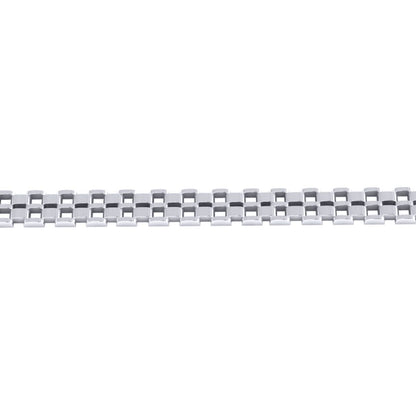 Silver  Presidential Watch Link Strap Bracelet 10mm 7.5" - GVB556