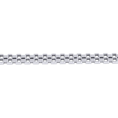 Silver  Presidential Watch Link Strap Bracelet 10mm 7.5" - GVB556