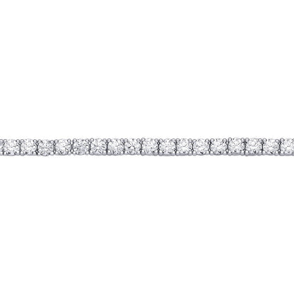 Silver  CZ 4-Claw Traditional Tennis Bracelet - GVB621