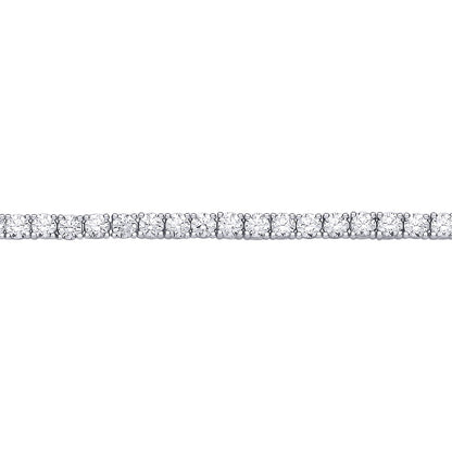 Sterling Silver CZ Claw Set Tennis Bracelet (2.5mm) - GVB621