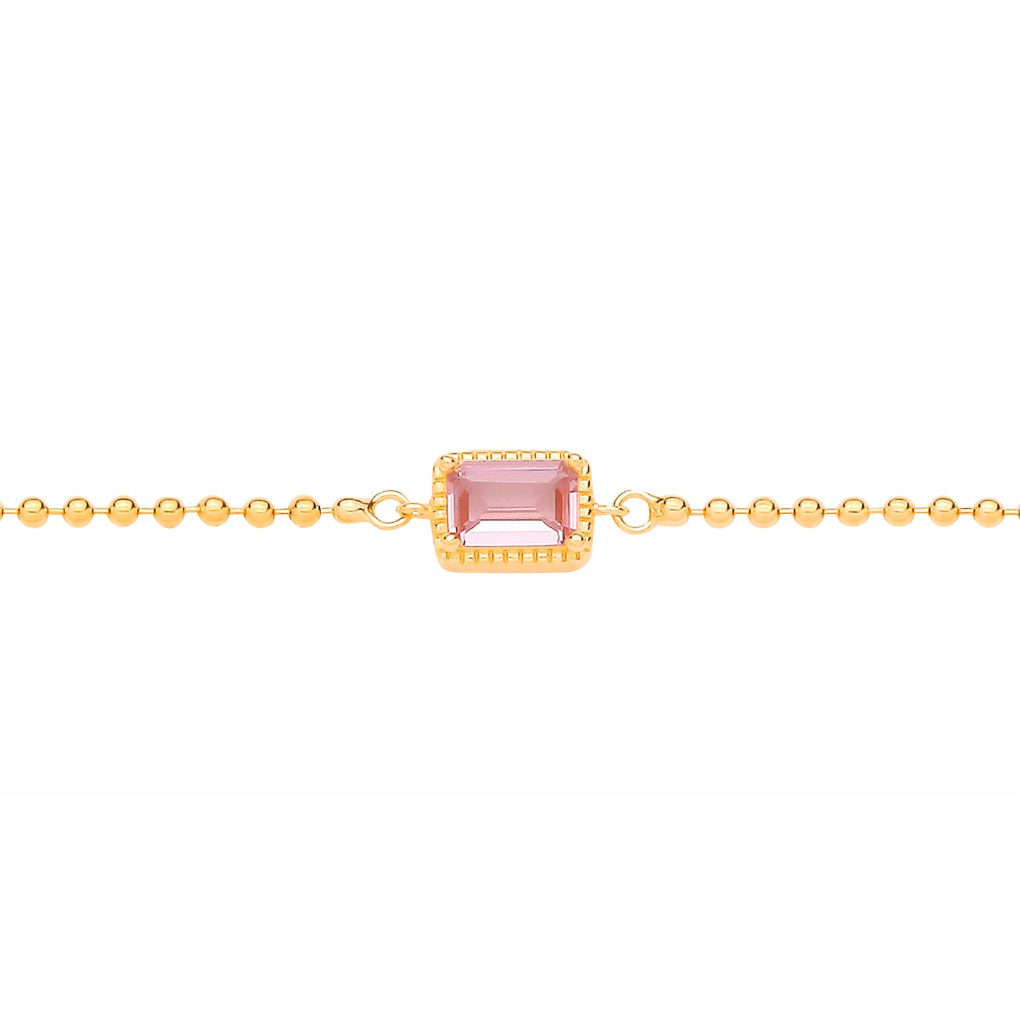 18K Gold-plated Sterling Silver  CZ Apricot Nano Bracelet - GVB631