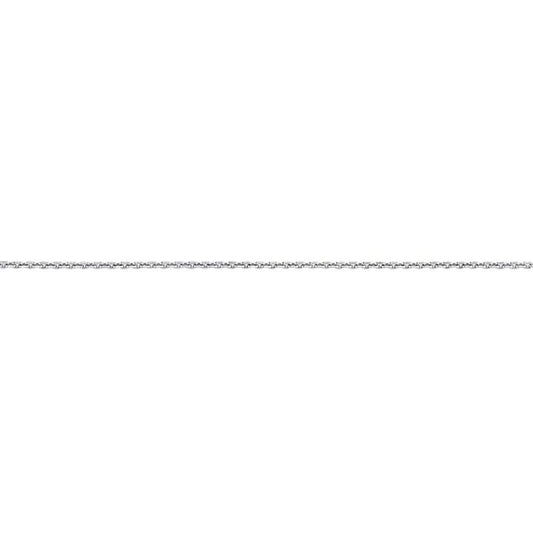 Silver  Trace Pendant Chain Necklace 1.3mm 18 inch - GVCH25