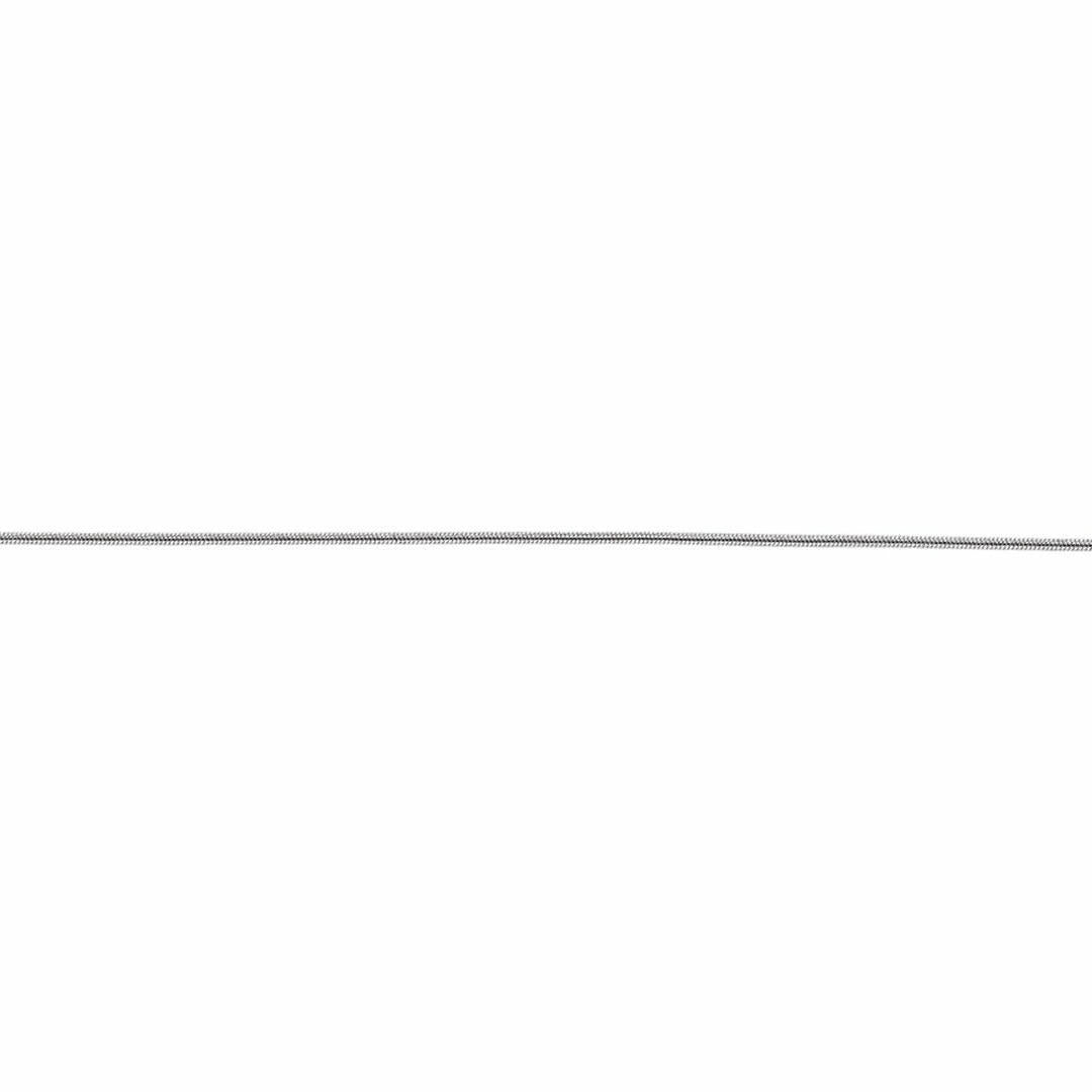 Silver  Snake Pendant Chain Necklace 1mm 18 inch - GVCH28