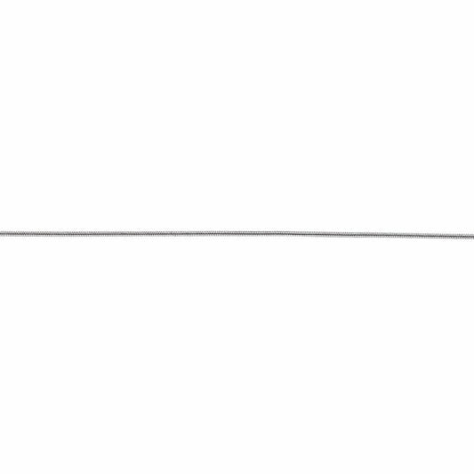 Silver  Snake Pendant Chain Necklace 1mm 18 inch - GVCH28