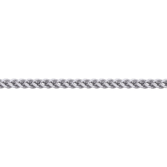 Unisex Silver  Franco 3D Curb Necklace 4mm 26" - GVCH39