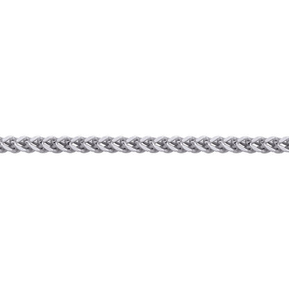 Unisex Silver  Franco 3D Curb Necklace 4mm 26" - GVCH39