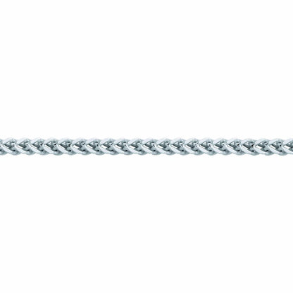 Silver  Franco 3D Curb Necklace 4mm 26" - GVCH39
