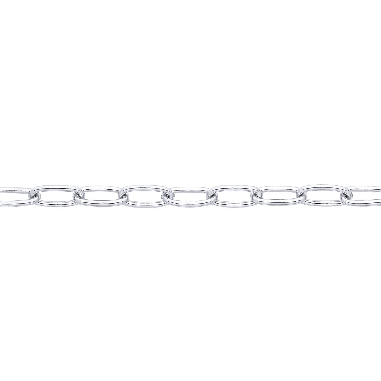 Silver  Paper Clip Chain Necklace 2mm - GVCH40