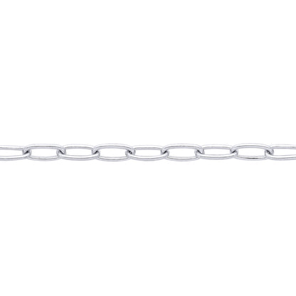 Silver  Paper Clip Chain Necklace 2mm - GVCH40