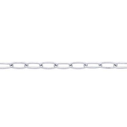 Silver  Paper Clip Chain Necklace 2mm - GVCH40